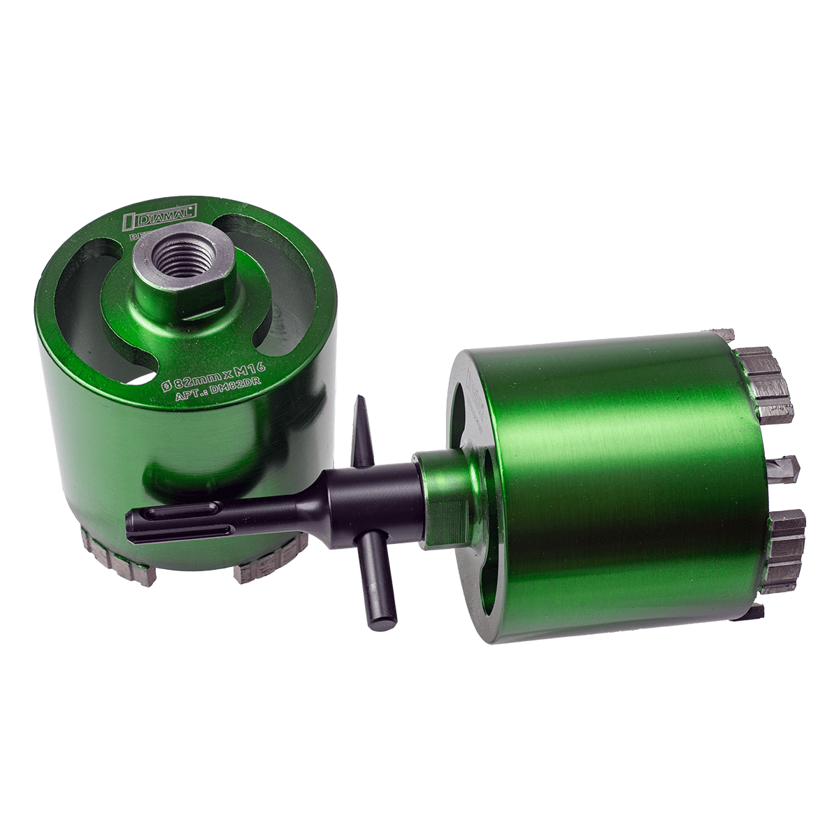 Коронка алмазная 82 мм M16 / SDS + DIAMAL DM82DR для работы с системой пылеудаления 