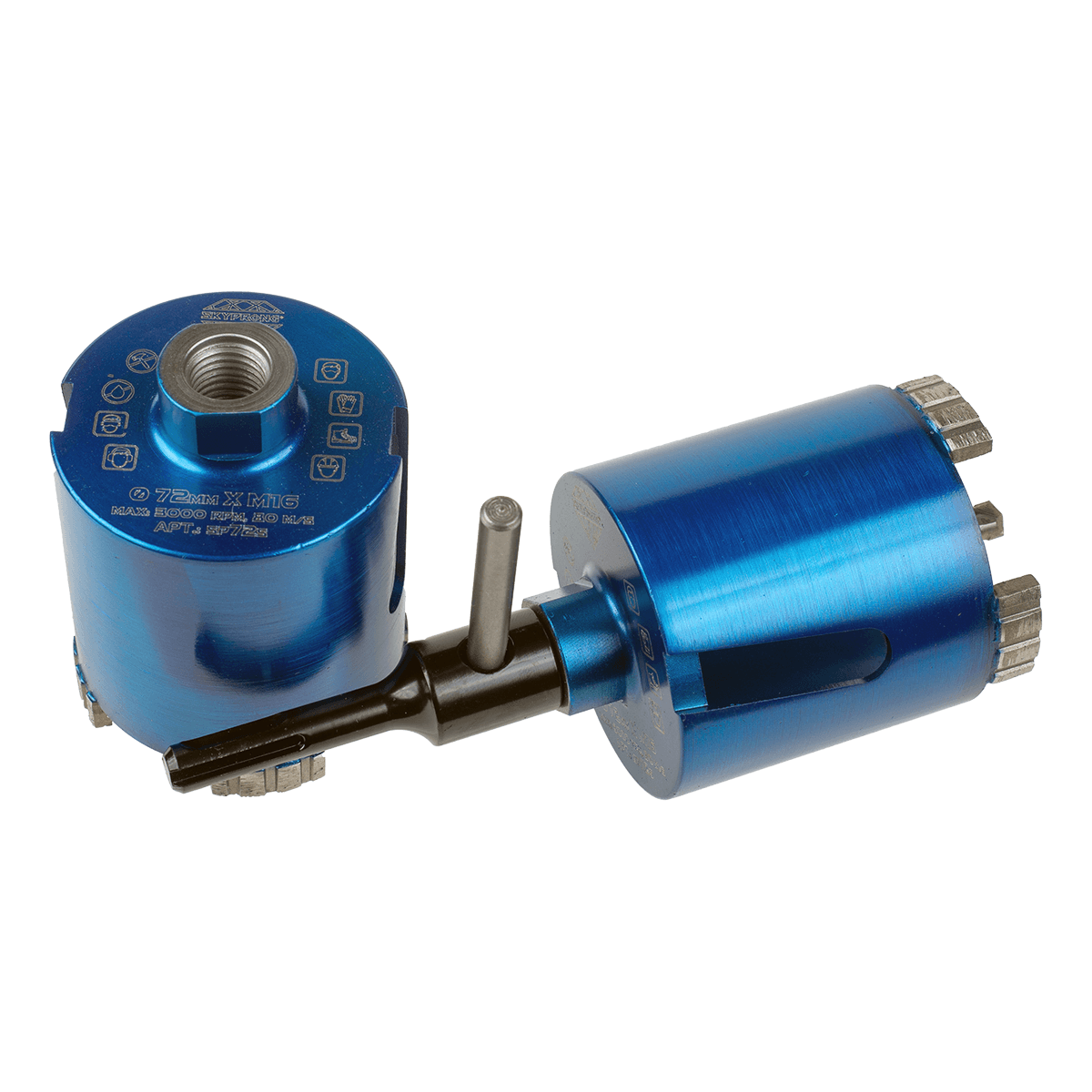 Коронка алмазная Ø 72 мм M16 / SDS Plus SKYPRONG SP72S