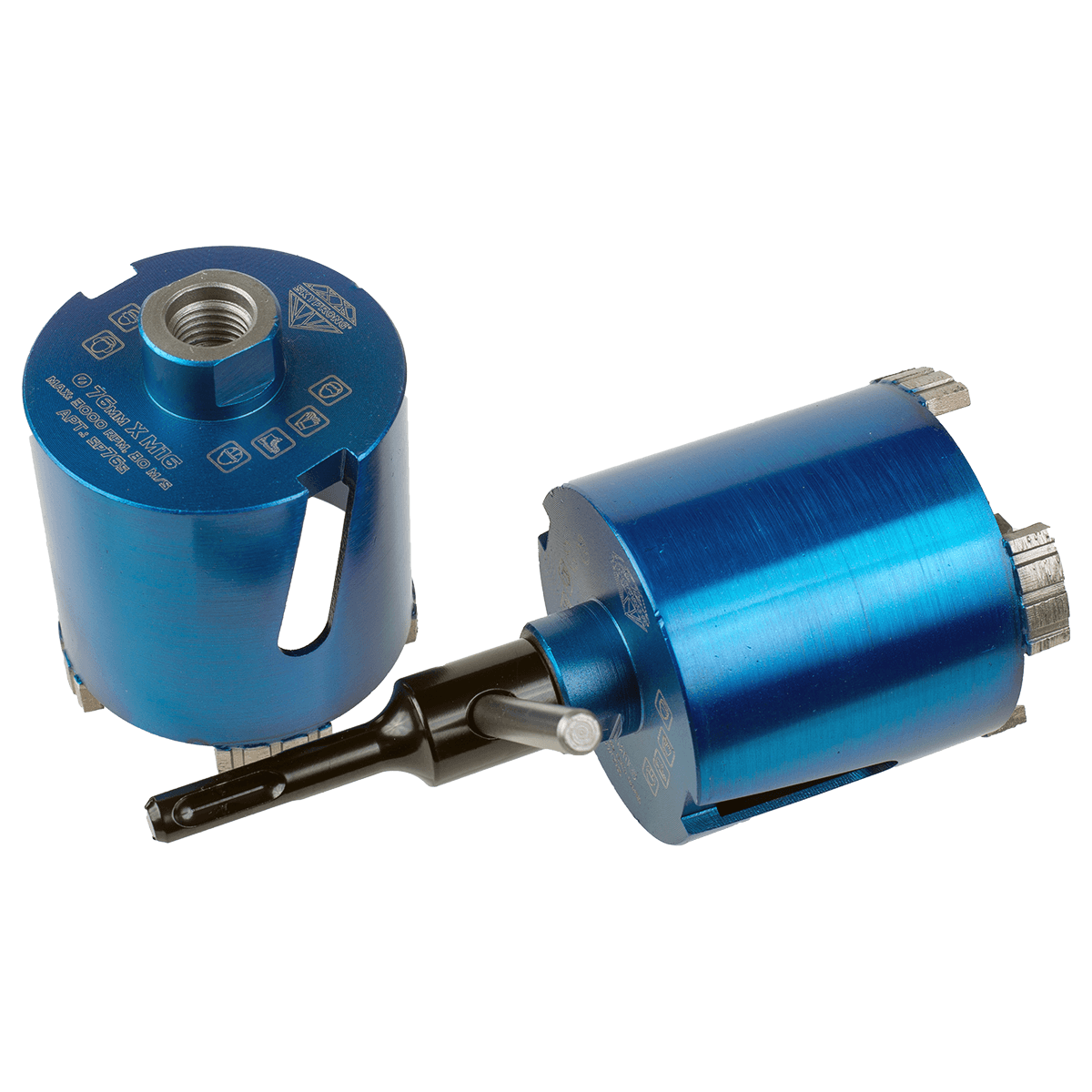 Коронка алмазная Ø 76 мм M16 / SDS Plus SKYPRONG SP76S