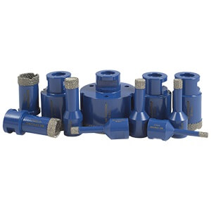 Алмазные коронки по керамограниту и плитке для болгарки SKYPRONG