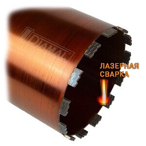 Коронка алмазная DIAMAL BETON PRO  182 мм x 450 мм - 1 1 / 4 UNC