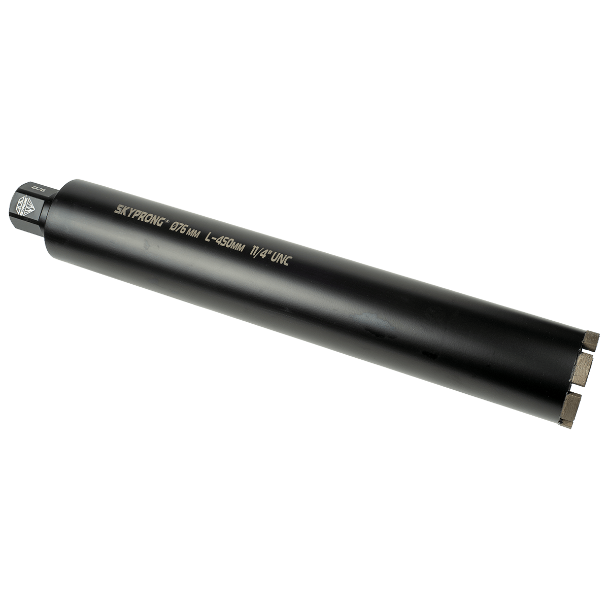 Коронка алмазная SKYPRONG SP76BL серия BLACK 76 мм x 450 мм - 1 1 / 4 UNC