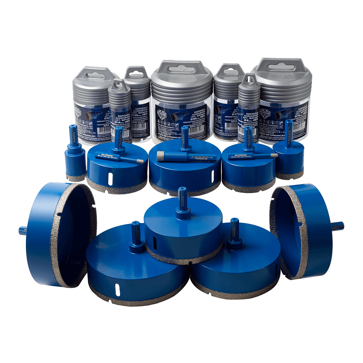 Алмазная коронка SKYPRONG SP30H, HEX ( шестигранный хвостовик ) для керамогранита и плитки