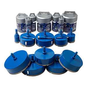 Алмазные коронки по керамограниту и плитке для дрели SKYPRONG