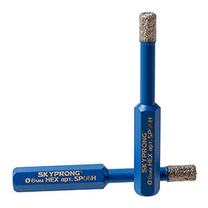 Алмазная коронка SKYPRONG SP06H, HEX ( шестигранный хвостовик ) для керамогранита и плитки
