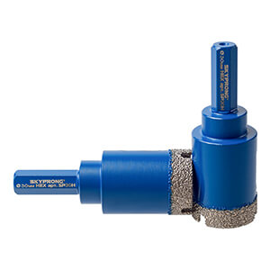 Алмазная коронка SKYPRONG SP18H, HEX ( шестигранный хвостовик ) для керамогранита и плитки