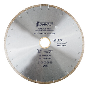 Алмазный диск по мрамору DIAMAL DMS350MB  350 мм  бесшумный